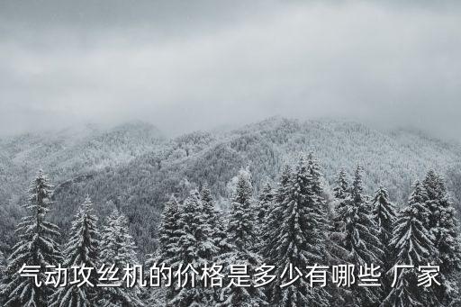 氣動攻絲機的價格是多少有哪些 廠家