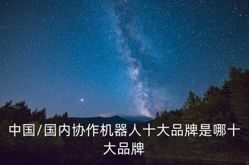 中國/國內(nèi)協(xié)作機器人十大品牌是哪十大品牌