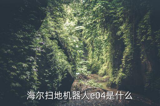 海爾掃地機(jī)器人e04是什么