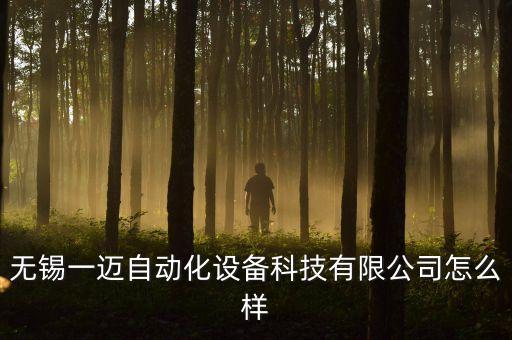 無錫一邁自動化設備科技有限公司怎么樣