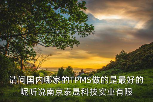 請問國內(nèi)哪家的TPMS做的是最好的呢聽說南京泰晟科技實業(yè)有限