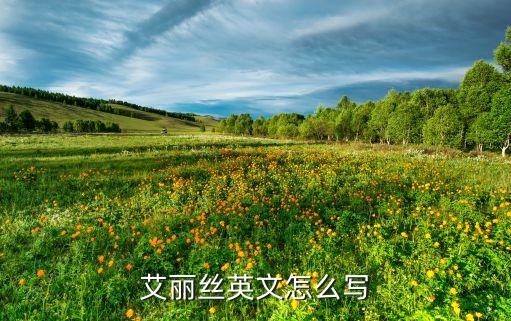 艾麗絲英文怎么寫(xiě)