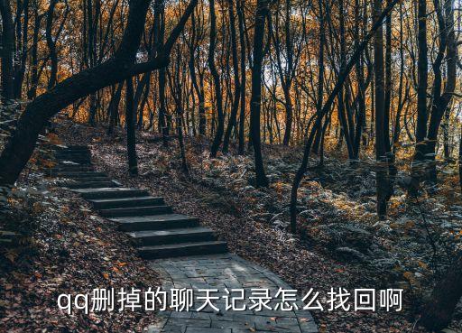 qq刪掉的聊天記錄怎么找回啊