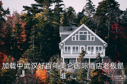 加載中武漢好百年美侖國際酒店老板是誰