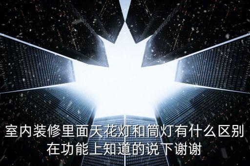 天花燈，天花燈里面的窄光寬光是什么意思