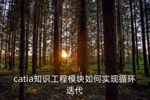catia知識工程模塊如何實現(xiàn)循環(huán)迭代