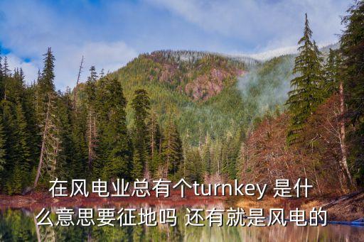 在風(fēng)電業(yè)總有個(gè)turnkey 是什么意思要征地嗎 還有就是風(fēng)電的