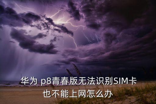  華為 p8青春版無(wú)法識(shí)別SIM卡也不能上網(wǎng)怎么辦