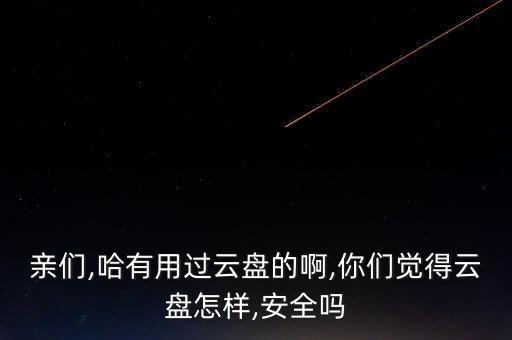 親們,哈有用過(guò)云盤(pán)的啊,你們覺(jué)得云盤(pán)怎樣,安全嗎