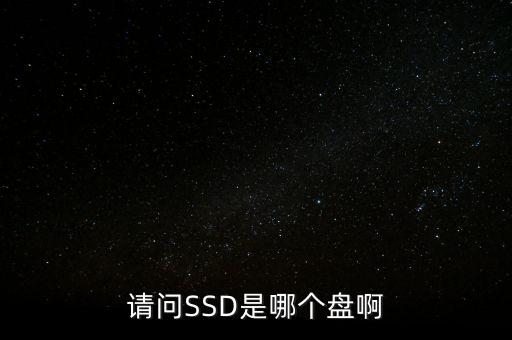 請問SSD是哪個盤啊