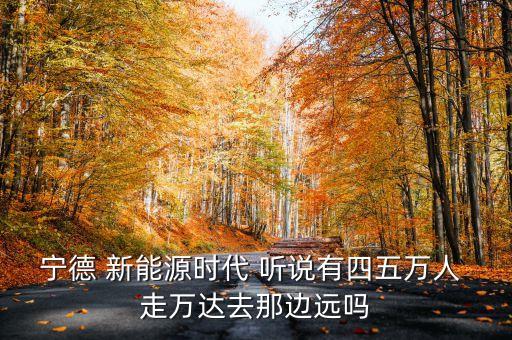 寧德時(shí)代新能源，寧德 新能源時(shí)代 聽說有四五萬人 走萬達(dá)去那邊遠(yuǎn)嗎