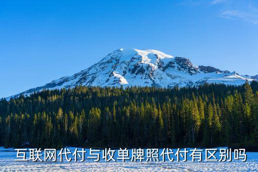  互聯(lián)網(wǎng)代付與收單牌照代付有區(qū)別嗎