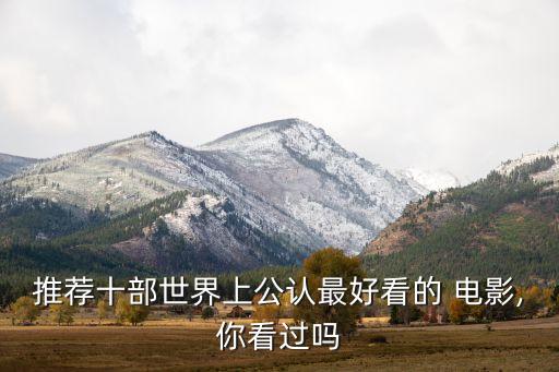 推薦十部世界上公認(rèn)最好看的 電影,你看過嗎