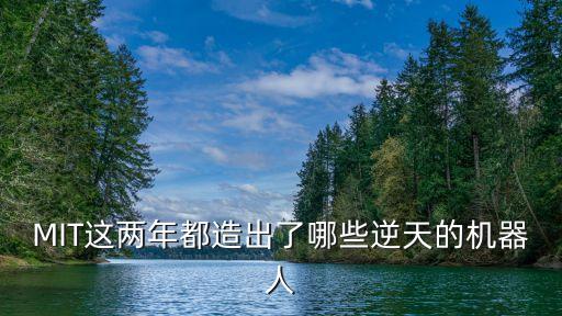 MIT這兩年都造出了哪些逆天的機(jī)器人