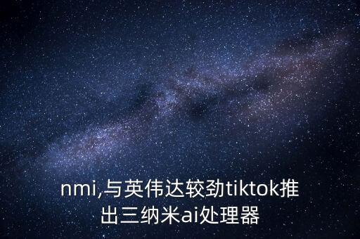 nmi,與英偉達(dá)較勁tiktok推出三納米ai處理器