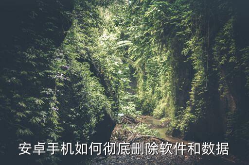 安卓手機(jī)如何徹底刪除軟件和數(shù)據(jù)