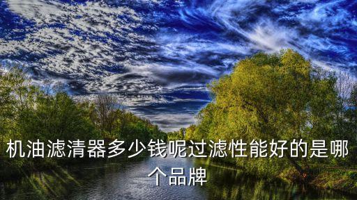 機油濾清器多少錢呢過濾性能好的是哪個品牌