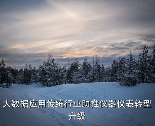 大數據應用傳統(tǒng)行業(yè)助推儀器儀表轉型升級