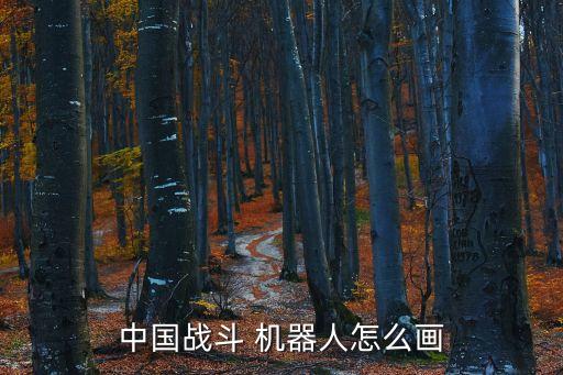中國戰(zhàn)斗 機器人怎么畫