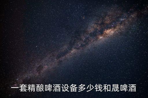 一套精釀啤酒設(shè)備多少錢和晟啤酒