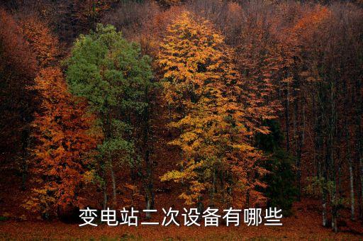 變電站二次設(shè)備有哪些