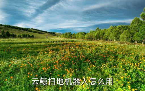 云鯨掃地機器人怎么用