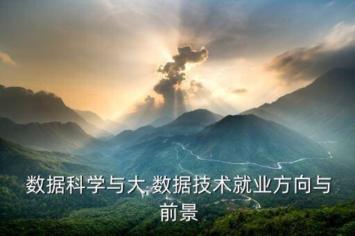  數(shù)據(jù)科學(xué)與大 數(shù)據(jù)技術(shù)就業(yè)方向與 前景