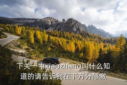 下關(guān)一中xiaozhang叫什么知道的請(qǐng)告訴我在下萬(wàn)分感激