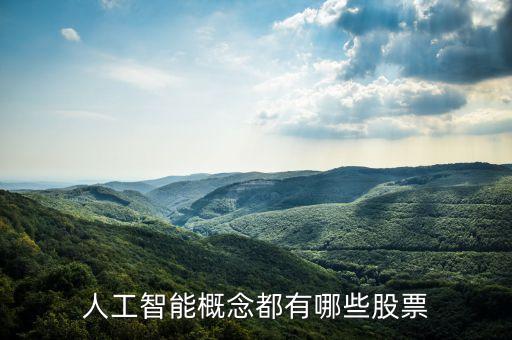 人工智能概念都有哪些股票