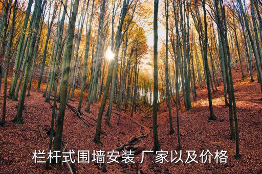 欄桿式圍墻安裝 廠家以及價(jià)格