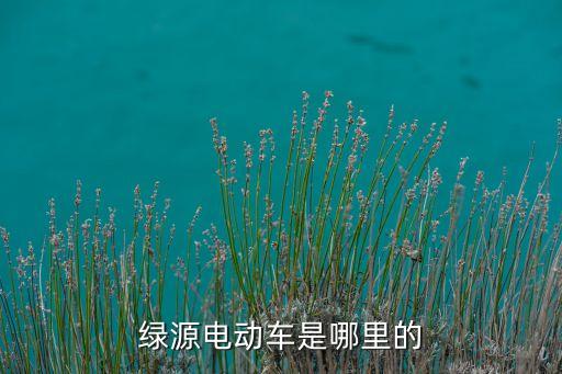 綠源電動車是哪里的