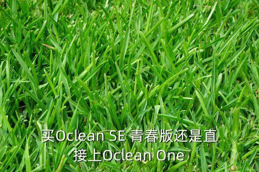 買Oclean SE 青春版還是直接上Oclean One