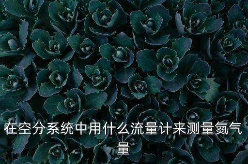 氮氣流量計，在空分系統(tǒng)中用什么流量計來測量氮氣量