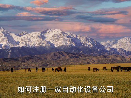 如何注冊(cè)一家自動(dòng)化設(shè)備公司