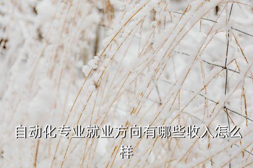 智能自動(dòng)化公司待遇怎么樣,自動(dòng)化專業(yè)好就業(yè)嗎?待遇怎么樣