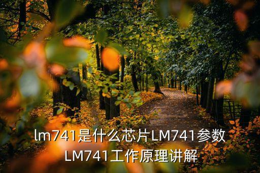lm741是什么芯片LM741參數(shù) LM741工作原理講解