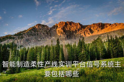 智能制造柔性產(chǎn)線實(shí)訓(xùn)平臺(tái)信號(hào)系統(tǒng)主要包括哪些
