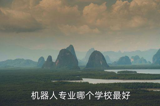  機(jī)器人專業(yè)哪個(gè)學(xué)校最好