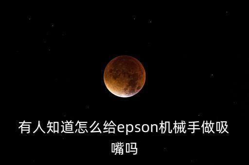 有人知道怎么給epson機(jī)械手做吸嘴嗎