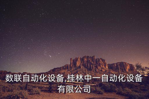 桂林?jǐn)?shù)聯(lián)自動化設(shè)備,桂林中一自動化設(shè)備有限公司
