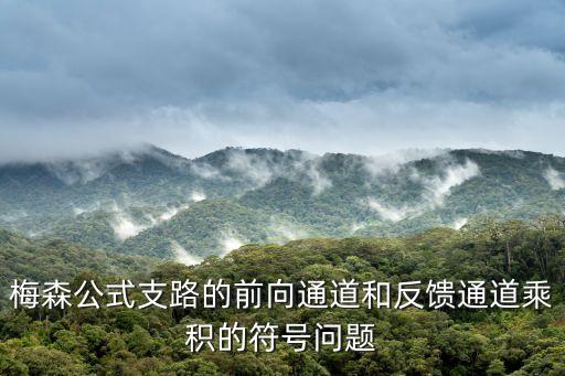梅森公式支路的前向通道和反饋通道乘積的符號(hào)問(wèn)題