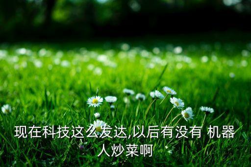 現(xiàn)在科技這么發(fā)達(dá),以后有沒有 機(jī)器人炒菜啊