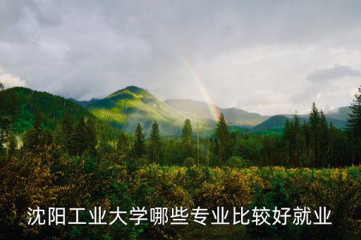 沈陽工業(yè)大學哪些專業(yè)比較好就業(yè)