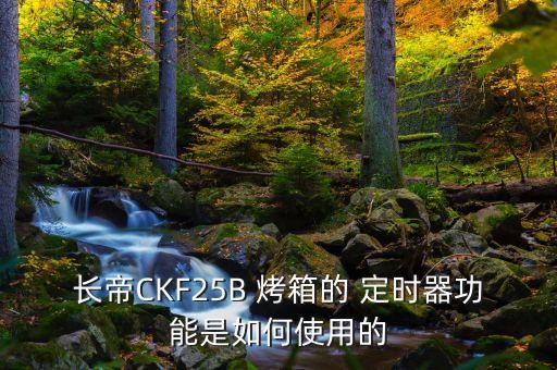 長(zhǎng)帝CKF25B 烤箱的 定時(shí)器功能是如何使用的