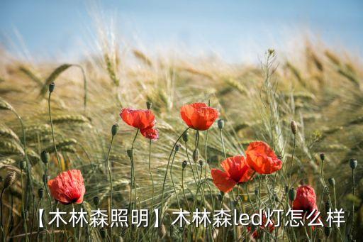 【木林森照明】木林森led燈怎么樣