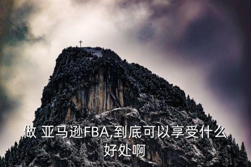 做 亞馬遜FBA,到底可以享受什么好處啊