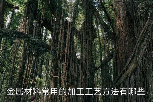 金屬材料常用的加工工藝方法有哪些