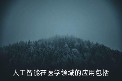 人工智能在醫(yī)學(xué)領(lǐng)域的應(yīng)用包括