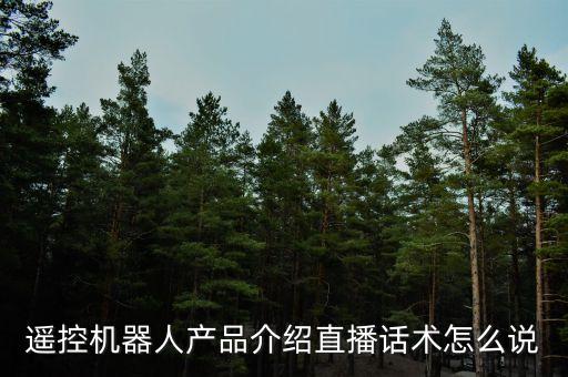 遙控機(jī)器人產(chǎn)品介紹直播話術(shù)怎么說(shuō)