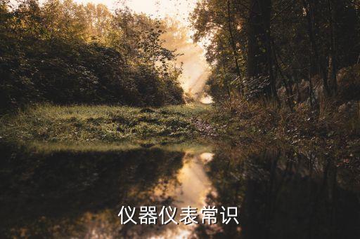 儀器儀表常識